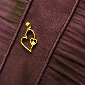 10k floating heart Cz.